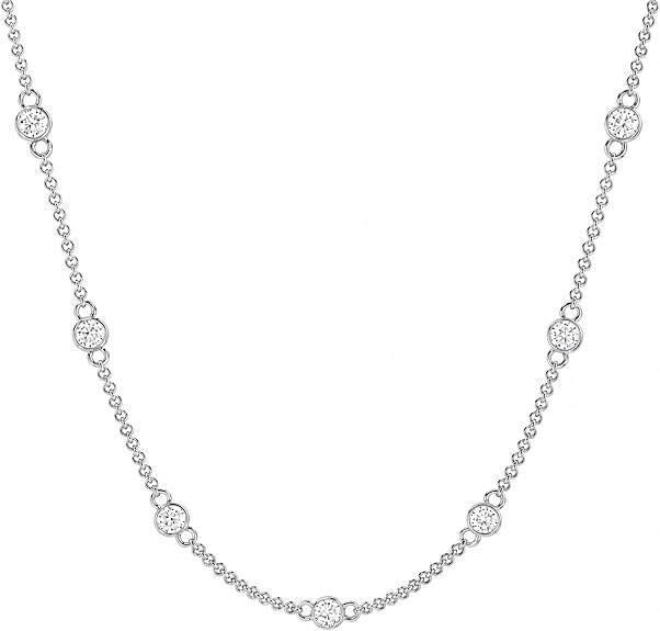 14K Yellow or White Gold Necklace | E-F Color and VS1 Clarity