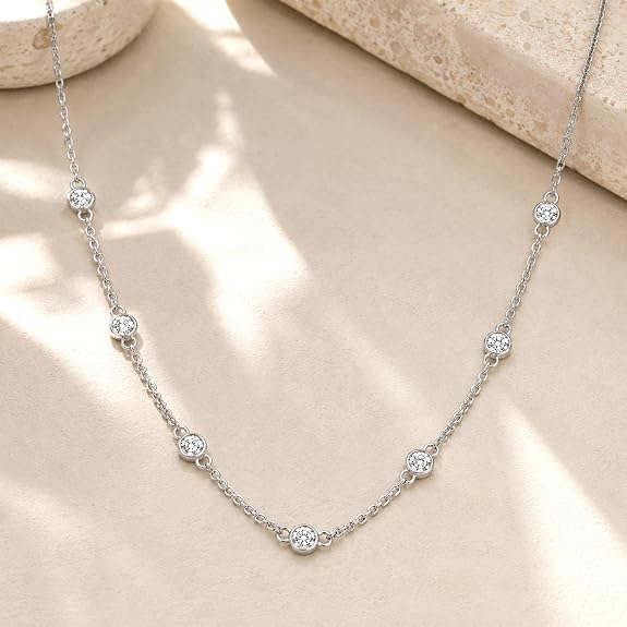 14K Yellow or White Gold Necklace | E-F Color and VS1 Clarity