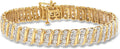 Ross-Simons 1.00 ct. t.w. Diamond Link Bracelet in 18kt Gold Over Sterling